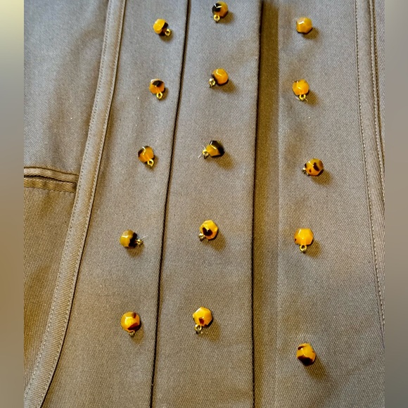 VTG Valentino Roma Sweetheart Neckline Jacket w/ 3D Hexagon Buttons - Picture 12 of 15